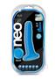 Neo Elite Silicone Dual Density Dildo 6in - Blue